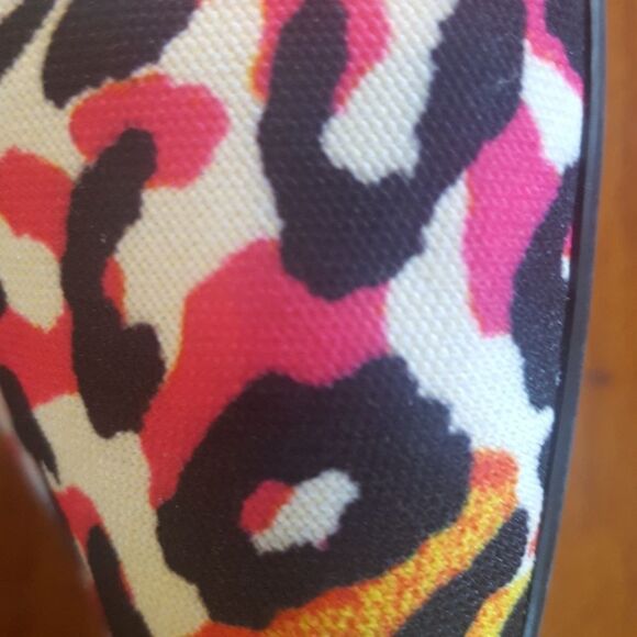 NINE WEST Retro 80s Animal Print Heels Colorful - Picture 7 of 12